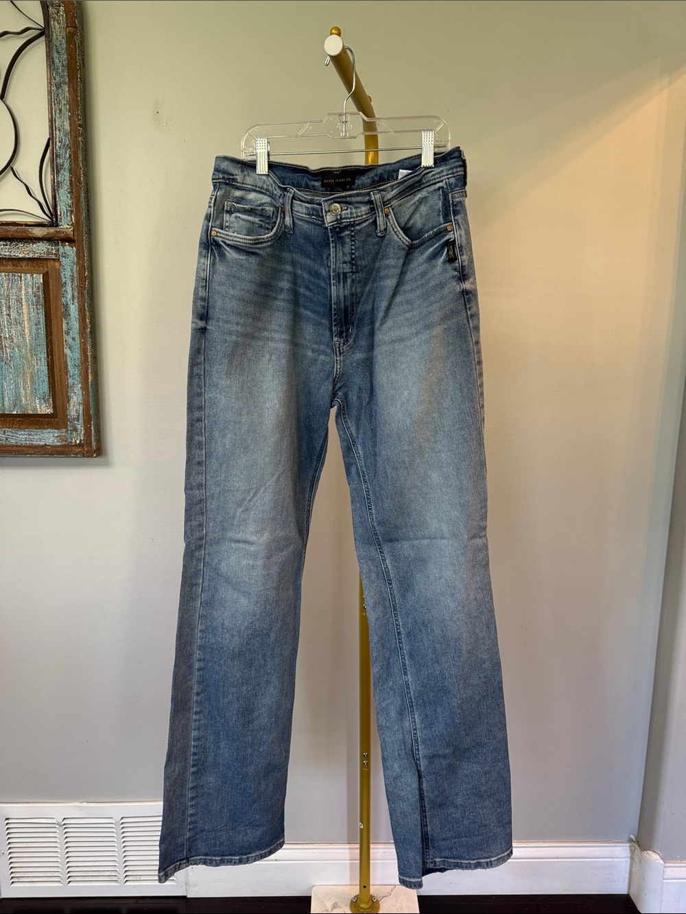 Silver Jeans vintage Boot Cut Faded Blue Denim EUC 31/33